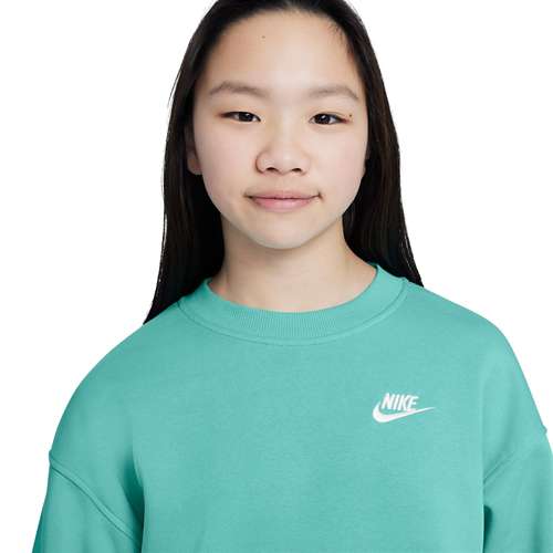 Kids' Nike Sportswear Club Fleece Oversized Crew Neck Sweatshirt