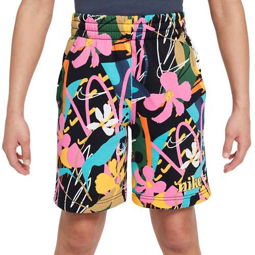 Nike floral shorts best sale