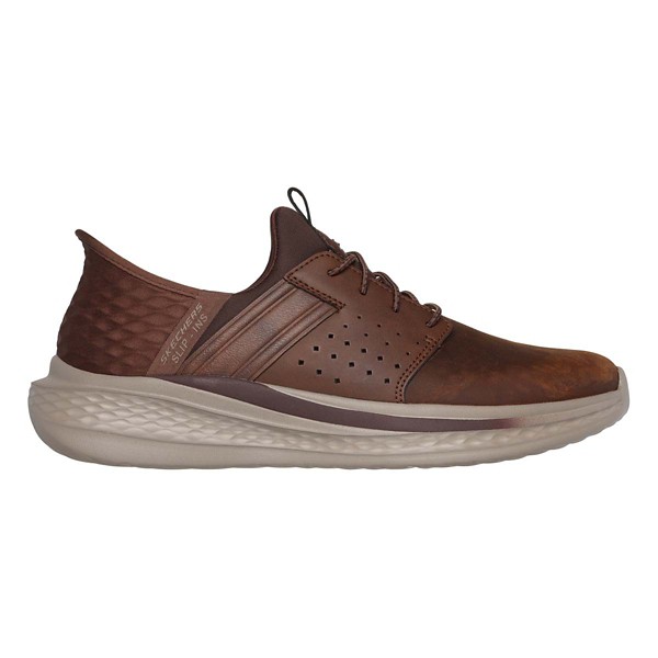 Men's Skechers Men's Skechers Slade Zachary Slip On Shoes Sneakers 10 Regular Brown