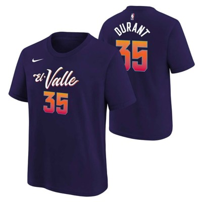 Nike Kids' Phoenix Suns Kevin Durant #35 2023 City Edition Name & Number T-Shirt