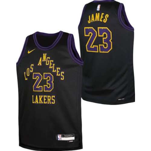 Nike Kids' Los Angeles Lakers LeBron James #23 2023 City Edition Jersey