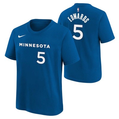 Nike Kids' Minnesota Timberwolves Anthony Edwards #5 2023 City Edition Name & Number T-Shirt