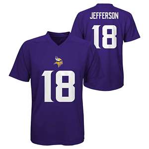 Nike Men's Minnesota Vikings Justin Jefferson #18 Black, 45% OFF