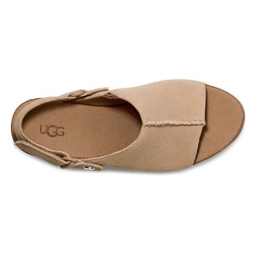 Women's UGG Abbot Adjustable Suede Wedge Sandals