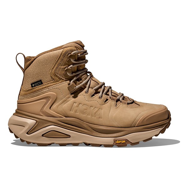 Women's HOKA Kaha GTX 3 Waterproof Hiking Boots Outdoor 9.5 Granola / Bark