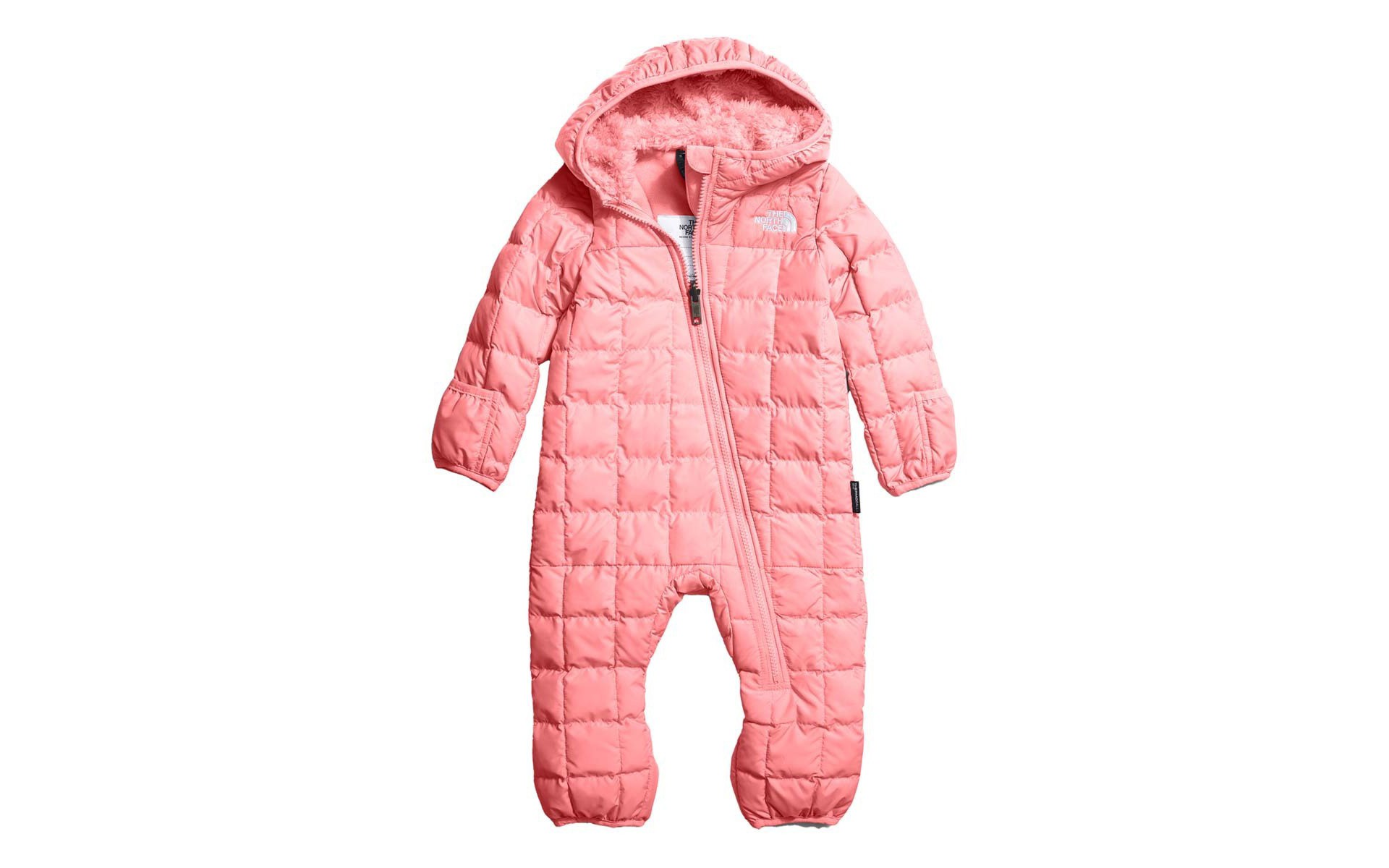 The NorthFace, Infant Thermoball Snowsuit, eco bunting 12 - 18 mo Pink and Black store