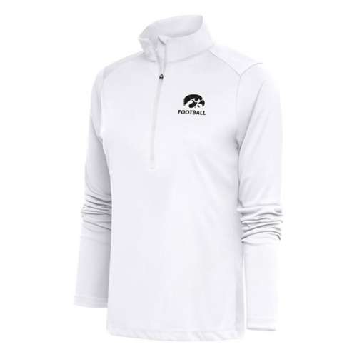 Antigua Women's Iowa Hawkeyes Football Tribute Long Sleeve 1/4 Zip