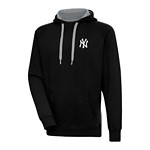 Antigua New York Yankees Chenille Chest Logo Victory Pullover Hoodie - Thumbnail 2 of 2
