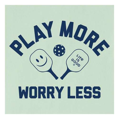 Men’s Life is Good Play More Worry Less Pickleball T-Shirt | SCHEELS.com