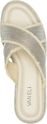VANELi Women's Brid Sandal,Black Fabric,11.5 N US | Sandals