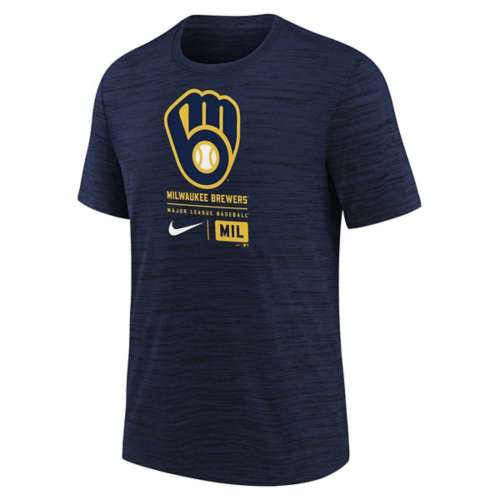 Nike Kids' Milwaukee Brewers 2024 Velocity Legend Logo T-Shirt