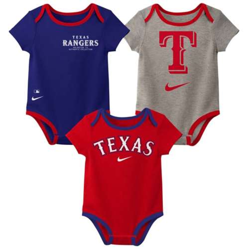 Nike Baby Texas Rangers Fan 3 Piece Onesie Set