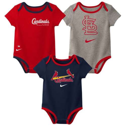 Nike Baby St. Louis Cardinals Fan 3 Piece Onesie Set