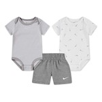 Baby Nike Essentials 3-Piece Swooshfetti Onesie,Shorts Set