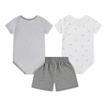 Baby Nike Essentials 3-Piece Swooshfetti Onesie,Shorts Set