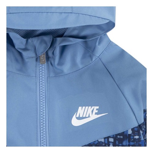 Toddler Boys' Nike Printed Windrunner Hooded Rain Jacket