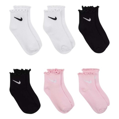 Kids' Nike Lettuce Welt 6 Pack Ankle Socks