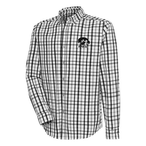 Antigua Iowa Hawkeyes Tending Long Sleeve Button Up