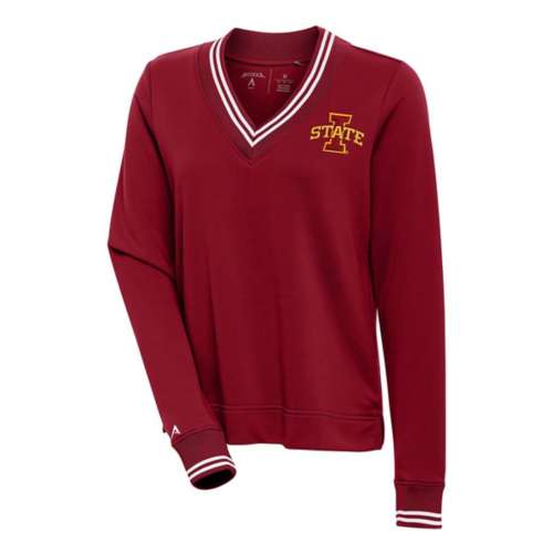 Antigua Women's Iowa State Cyclones Parker V Long Sleeve Blouse