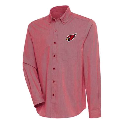 Antigua Arizona Cardinals Compression Long Sleeve Button Up