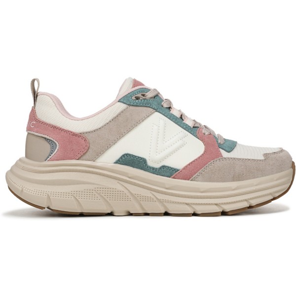 Women's Vionic Walk Max Skyline Sneakers 7 Wide Cobblestone Multi Leather/Suede