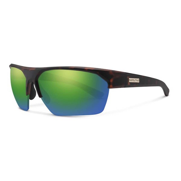 Men's Suncloud Rival Polarized Sunglasses Matte Tortoise/Polarized Green Mirror