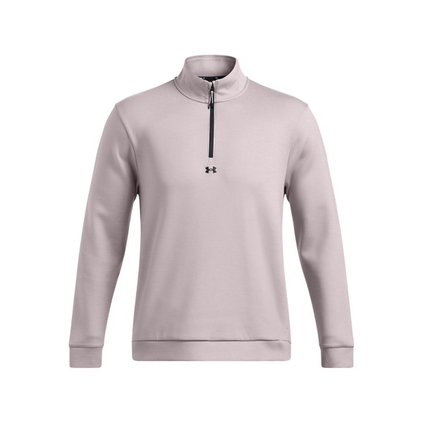 Men's Under Armour Drive Midlayer Pullover Long Sleeve 1/4 Zip Large Grey Heather