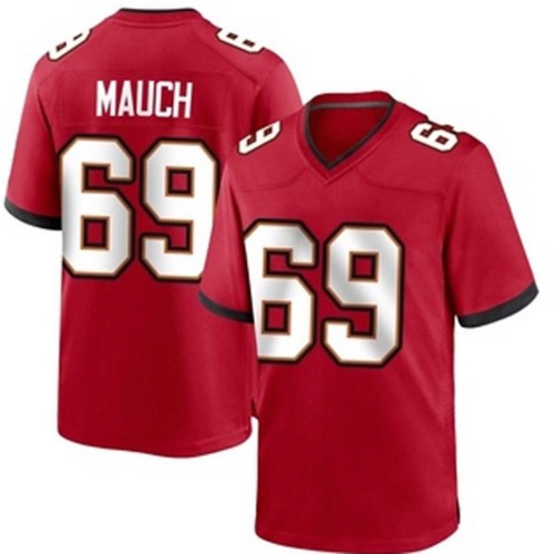 Tampa Bay Buccaneers Cody Mauch 69 Nike 2023 Draft Kids Jersey Medium Red