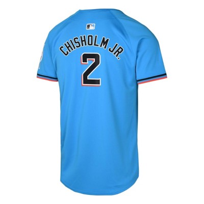 shalomclub シャロムクラブ　milk jersey Nike Kids' Miami Marlins Jazz Chisholm Jr. #2 Blue Alternate