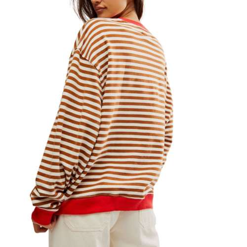 Women's Free People Classic Striped Crewneck Sweatshirt