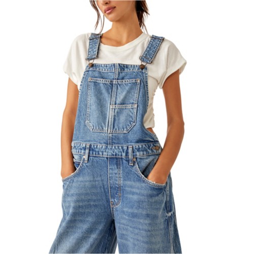 Women's Free People Good Luck Barrel Overalls