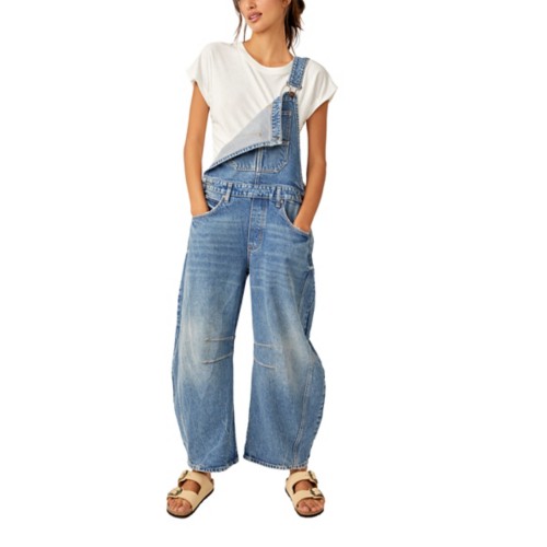 Women's Free People Good Luck Barrel Overalls