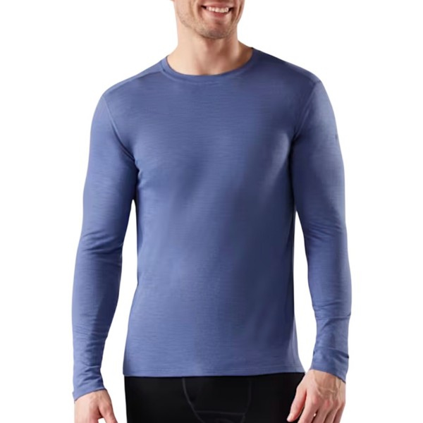 Men's Smartwool Classic All-Season Merino Boxed Long Sleeve Base Layer Large Nightfall Blue