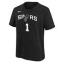 Nike Kids' San Antonio Spurs Victor Wembanyama #1 Icon Name & Number T-Shirt