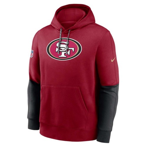 Nike Men s San Francisco 49ers 2024 Sideline Club Pullover Hoodie