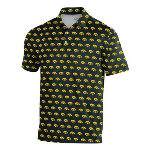 Under lunch armour Iowa Hawkeyes Repeate Logo Polo