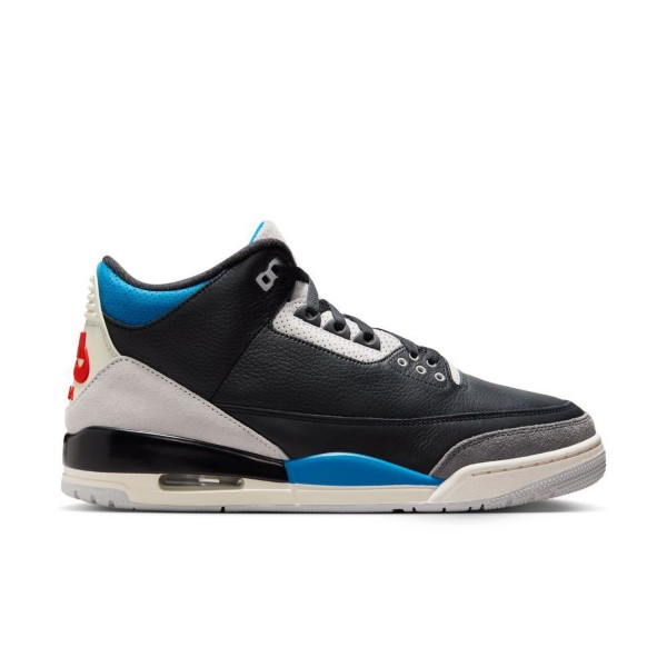 Men's Air Jordan 3 Retro "Rare Air" Sneakers 9 Regular Black/Chile Red/Neutral Grey
