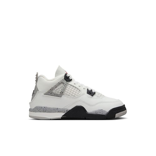 Little Kids' Air Jordan 4 Retro "White Cement" Sneakers