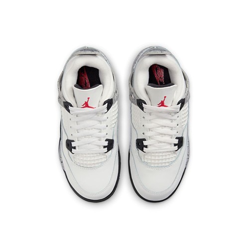 Little Kids' Air Jordan 4 Retro "White Cement" Sneakers