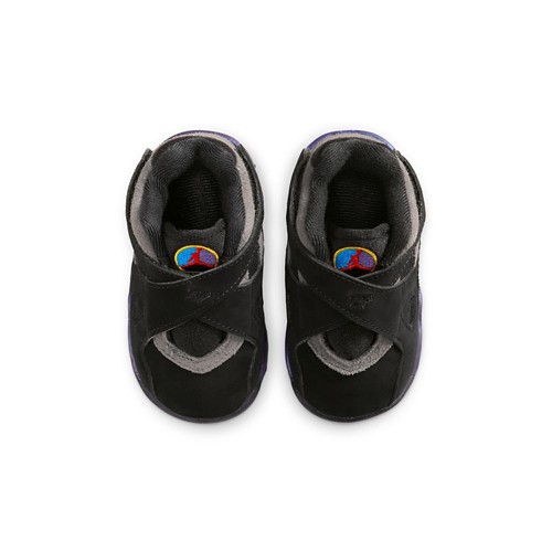 Toddler Jordan 8 Retro "Aqua" Hook N Loop Sneakers