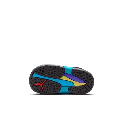 Toddler Jordan 8 Retro "Aqua" Hook N Loop Sneakers