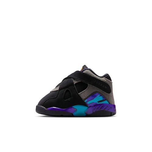 Toddler Jordan 8 Retro "Aqua" Hook N Loop Sneakers