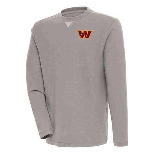 Antigua Washington Commanders Chest Crest Flier Bunker Crewneck