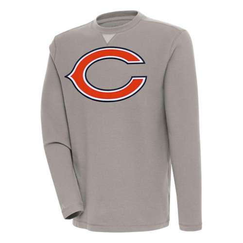 Chicago Bears Antigua Big Logo C Flier Bunker Crewneck Medium Oatmeal