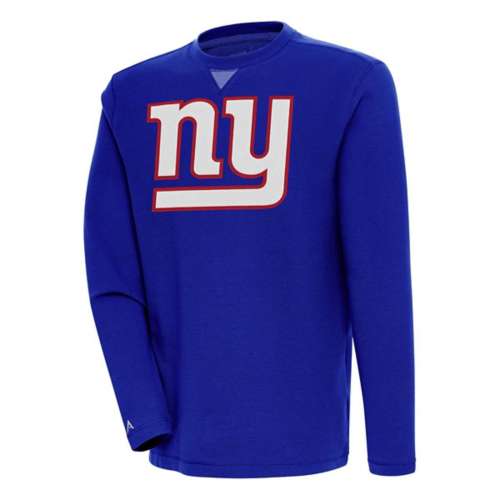 Antigua New York Giants Big Logo Flier Bunker Crewneck