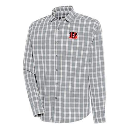 Antigua Cincinnati Bengals Carry Long Sleeve Button Up