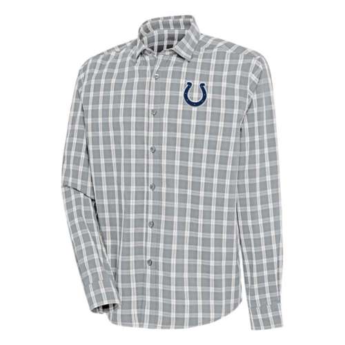 Antigua Indianapolis Colts Carry Long Sleeve Button Up