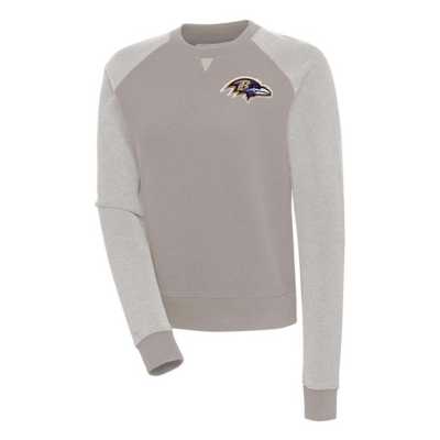 Antigua Las Vegas Raiders Oatmeal Flier Bunker Pullover Sweatshirt