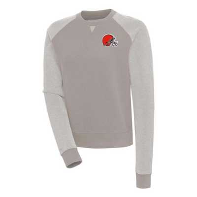 Chicago Bears Antigua Flier Bunker Pullover Sweatshirt - Oatmeal