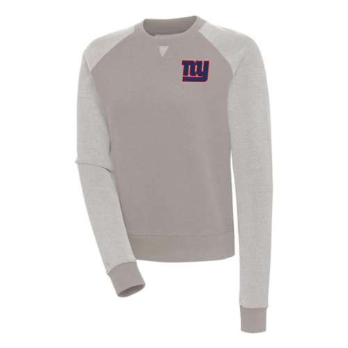 Antigua Women's New York Giants Chest Crest Flier Bunker Crewneck